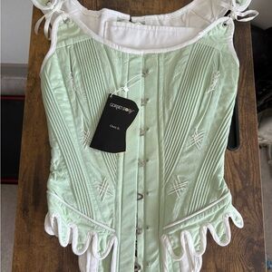 NWT Mint Green Ren Faire Corset Stays - UK 6/US 0